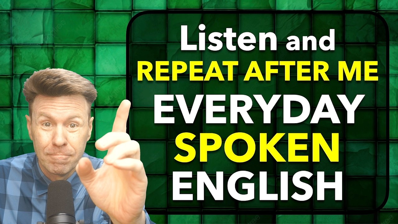Listen and Repeat After Me: Everyday Spoken English & Shadowing Practice