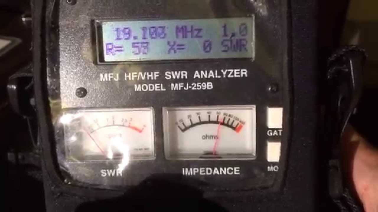 SWR of Comet CHA-250 using MFJ-259 Antenna Analyzer