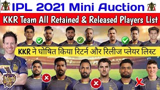 IPL 2021 Auction - Kolkata Knight Riders (KKR) All Released & Retained Players List For IPL 2021