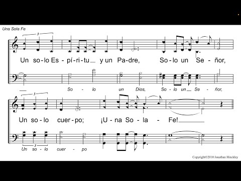 ¡Una Sola Fe! Efesios 4:1-6, cantos espirituales de la iglesia de Cristo