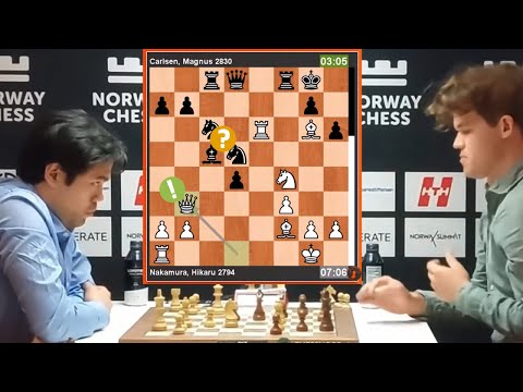🎦 Magnus Carlsen vs Hikaru Nakamura || Norway Chess 2024  #hikarunakamura #magnuscarlsen