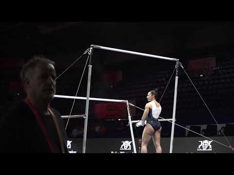 Becky Downie GBR UB podium training   2019 World Championships in Stuttgart