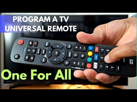 How to Program One For All Universal TV Remote Control With All TV Brands
