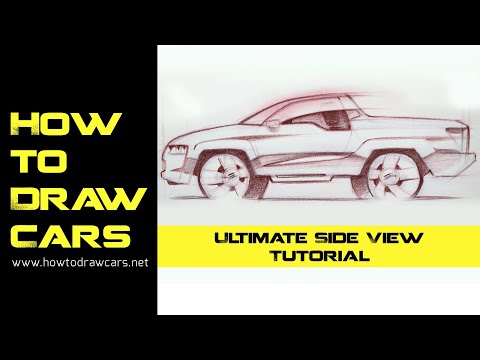 Car Design Drawings - Secrets to a Better Side View Drawing