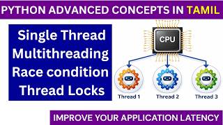 Python Threading Explained in Tamil | Multithreading, Race Condition & Lock