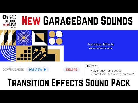New GarageBand iOS update - Transition Effects (iPhone/iPad)