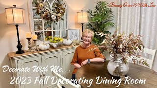 2023 FALL DECORATING DINING ROOM #decoratewithme #falldecoratewithme #falldecorating #falldecor