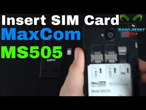 MaxCom MS505 Insert The SIM Card