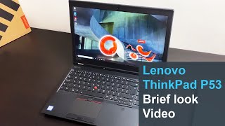 Video thumbnail for Lenovo ThinkPad P53: Hands-on Video (Quadro T1000) by GreenGreen Store