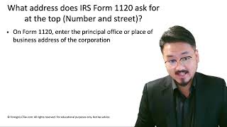What Address Goes on Form 1120? Principal Office vs Mailing Address Explained
