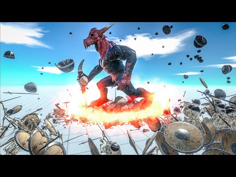 Kozarog The Demon vs 100 Skeletons & Other Infernal Units in ARBS | Animal Revolt Battle Simulator