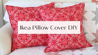 Ikea pillow cover DIY |DIY Throw Pillow Cover
