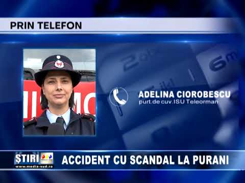 Accident cu scandal la Purani