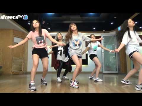 160424 에이프릴 젤리 안무 연습 (April 'Jelly' Dance Practice) @ Daily April, AfreecaTV