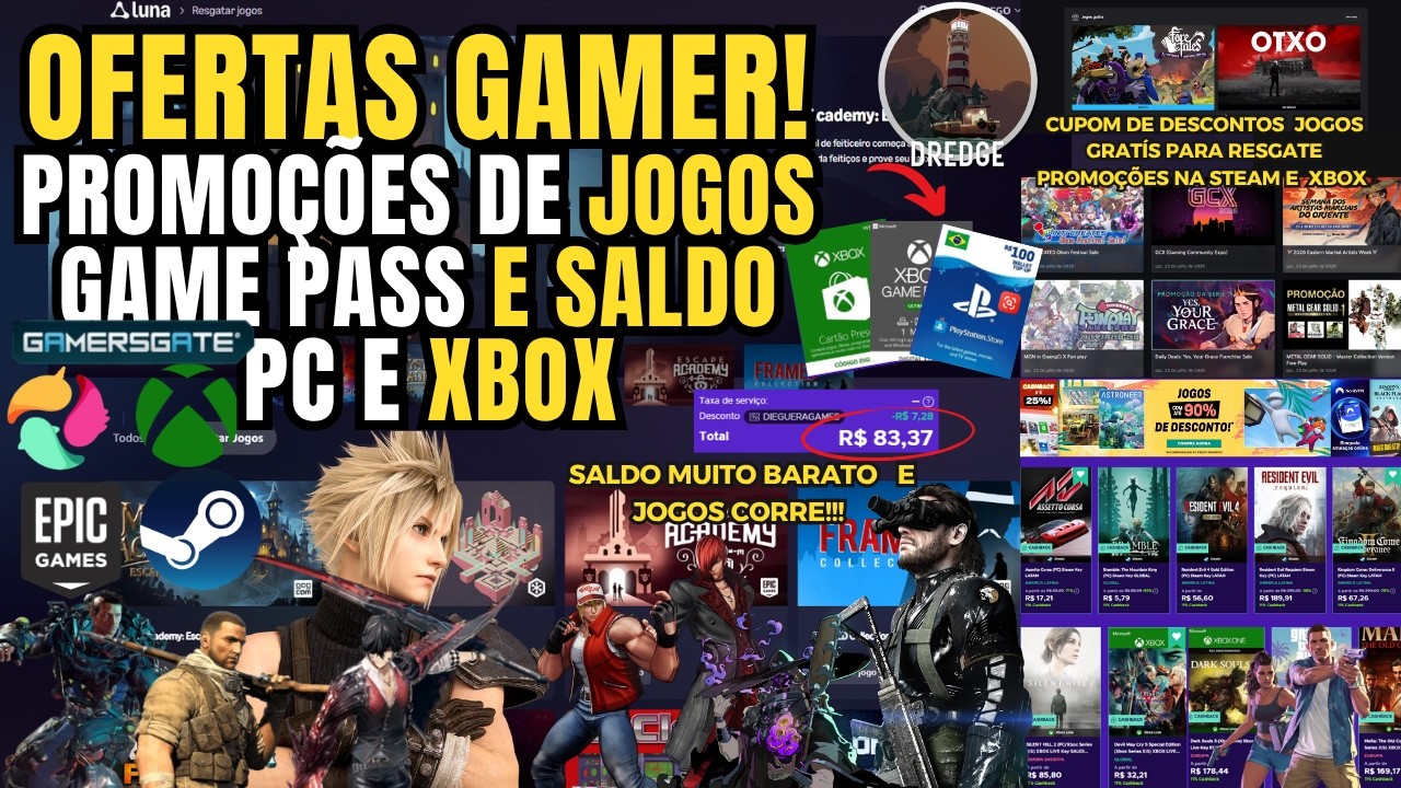 JOGOS BARATOS..OFERTAS  ENEBA SEXTA  DA SEMANA!! JOGOS PARA PC STEAM  E XBOX  NOTÍCIAS DA SEMANA!