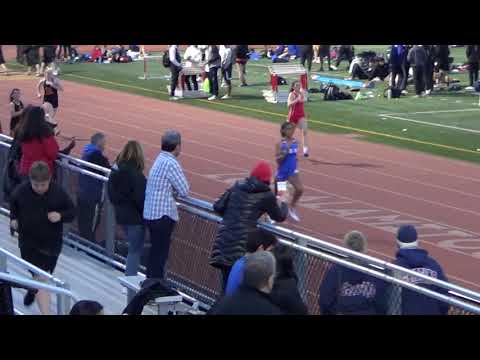 VarG 200m vs Servite & Rosary 3-7-18 - Los Alamitos Girls