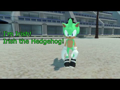 Rouge Meets Irish the Hedgehog at Emerald Coast - VRChat