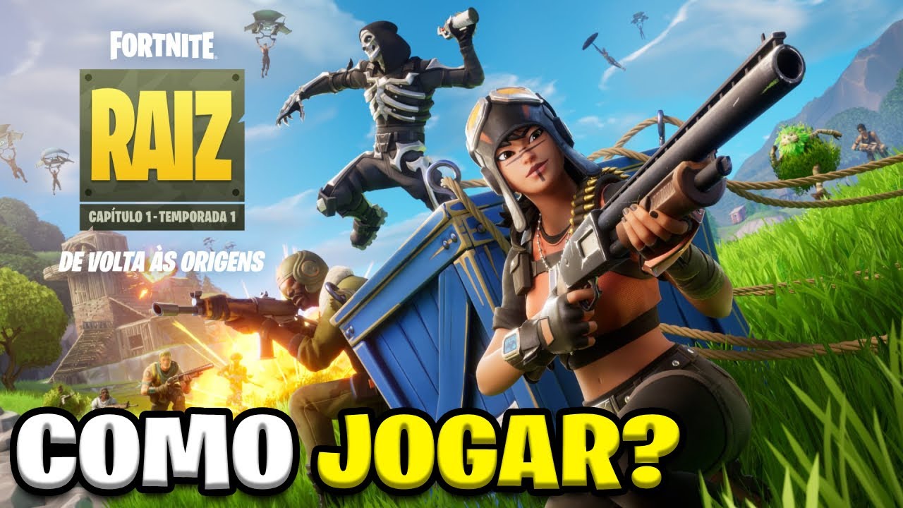 COMO JOGAR O FORTNITE RAIZ | O FORTNITE ANTIGO!