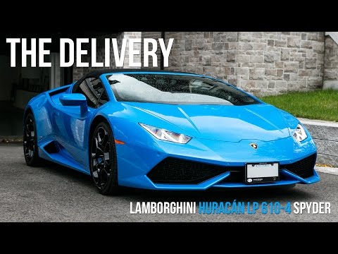 Home Delivery of a 2017 Lamborghini Huracan 610-4 Spyder