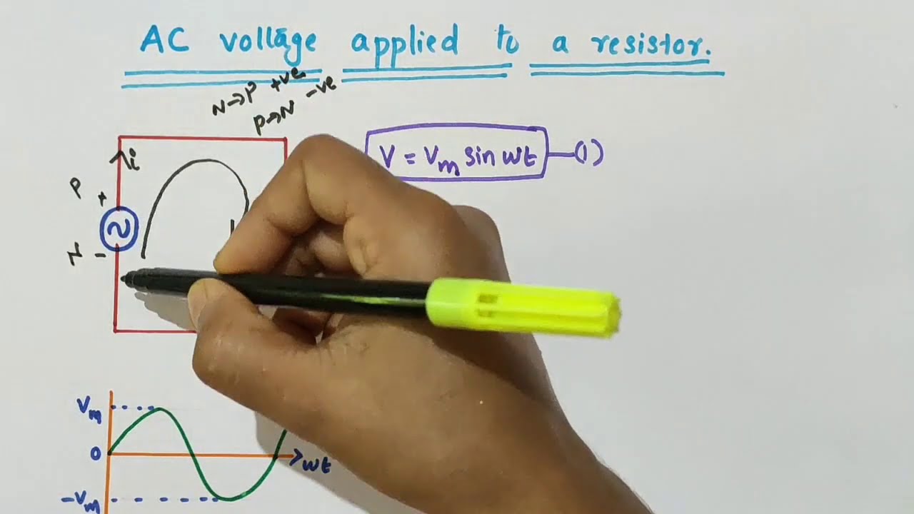 AC voltage applied to a resistor // class 12 Physics // Chapter 7 - Alternating current