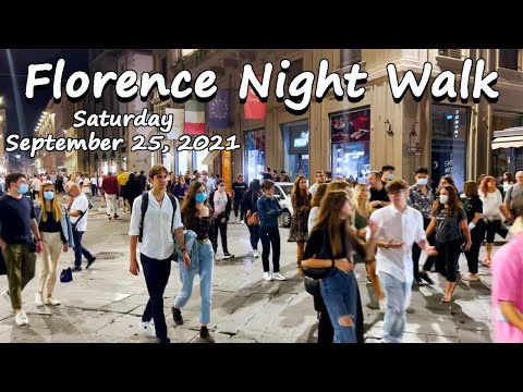 Florence night walk from Ponte vecchio