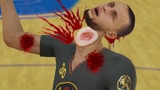 STEPHEN CURRY DIED! NBA 2k15 MyTeam! SLAM DUNK OF THE YEAR! Funny Rage Gameplay!