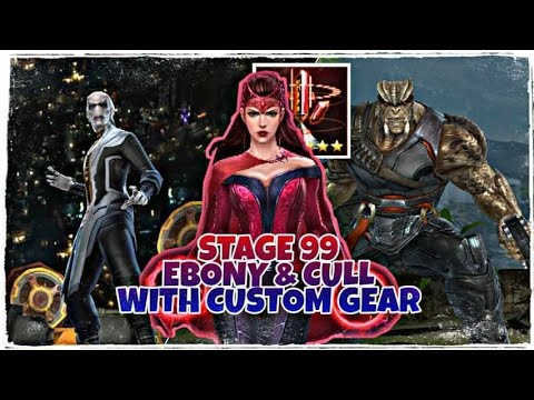 Scarlet Witch Clear WBU Stage 99 Against Ebony maw and Cull obsidian - Marvel Future Fight