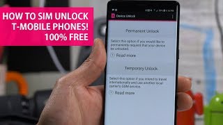 How to SIM Unlock T-Mobile Smartphones using Device Unlock App! [100% FREE]