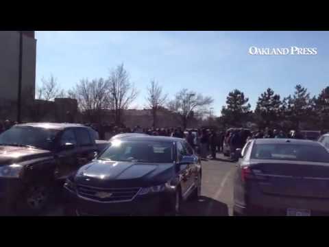 Scene outside Calihan Hall pregame for Clarkston-UD Jesuit #mipzboysbball
