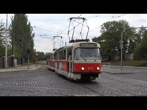 Trams in Prague, Czech Republic in 2018