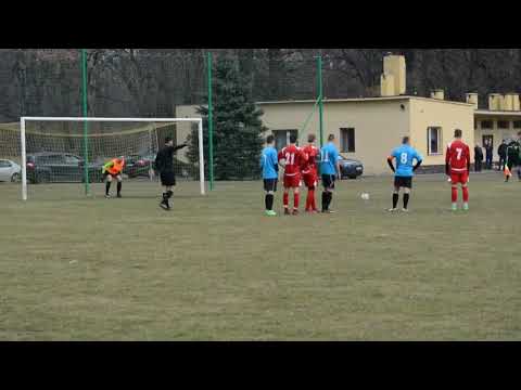 (29.03.2018) II LDJM: Kuźnia Jawor - Moto Jelcz Oława 5:5 - gol na 1:1 Kewina Klasy