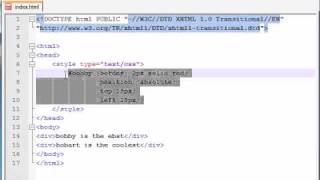 XHTML and CSS Tutorial - 31 - ID's