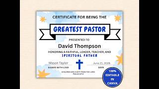 How to Edit Your Pastor Appreciation Certificate (Father’s Day Printable Tutorial)