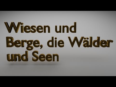 Kirchenlieder Wiesen und Berge, die Wälder und Seen