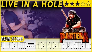 Live in a Hole - Pantera | DRUM SCORE Sheet Music | #534 DRUMSCRIBE
