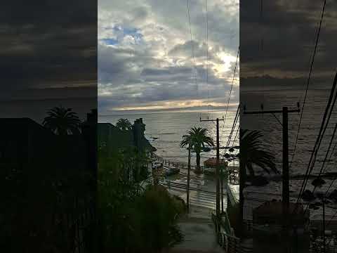 Playa amarilla, Concon, Región de VALPARAISO, belleza natural 🩵💙#vlog #playa #concon