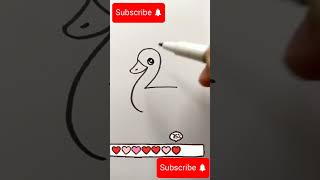 How to Draw a Duck Easily Step by Step | Cute Duck Drawing Tutorial for Kids. #drawing4kids