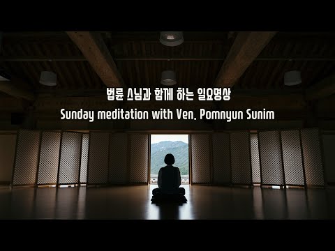 Recorded Sunday Meditation with Ven. Pomnyun Sunim (법륜스님) Week 267 (5/18/2025)