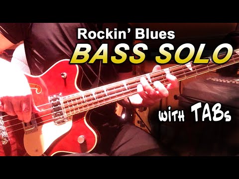 Rockin' Blues Bass Solo - with TABS