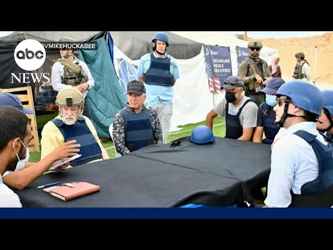 Top US officials visit Gaza amid hunger crisis