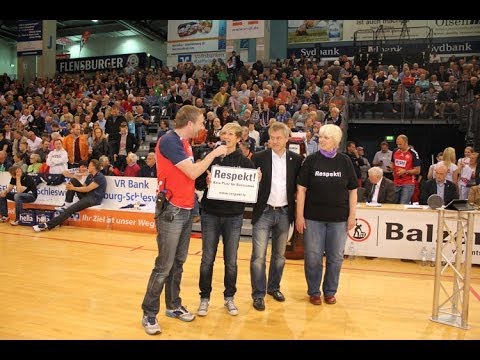Handball-Bundesliga: Schilderaktion in der Flens-Arena