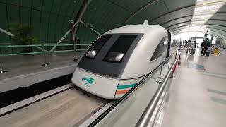 Fastest Maglev in commercial use: Shanghai Pudong Airport FULL RIDE 300 KPH