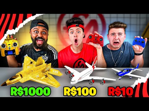 AVIÃO DE CONTROLE DE R$10, R$100 e R$1000 REAIS!