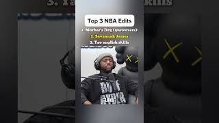 Top 3 Edits 😳😂 #nba #basketball