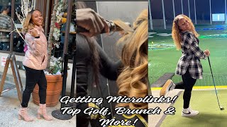 Maintenance Vlog:Getting Microlinks done! + Lashes & Nails! + Top Golf date & Brunch in NYC!