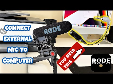 How to connect external mic to computer using 3.5mm jack