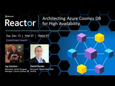 Architecting Azure Cosmos DB for High Availability - Global User Group Dec. 2022