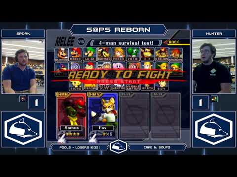 S@PS Reborn Melee Singles - Spork (Samus) vs Hunter (Falco/Fox) - Pools Losers
