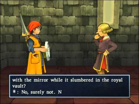 93 Dragon Quest 8 Cut-scene - Inspecting The Magical Properties of the Mirror