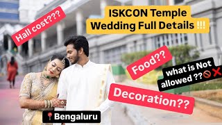 We got married in Iskcon Bangalore | Wedding | South Indian Wedding